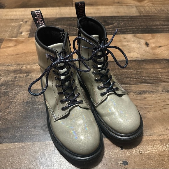 Dr. Martens Junior 1460 Sparkle Rays Boots - Picture 2 of 9